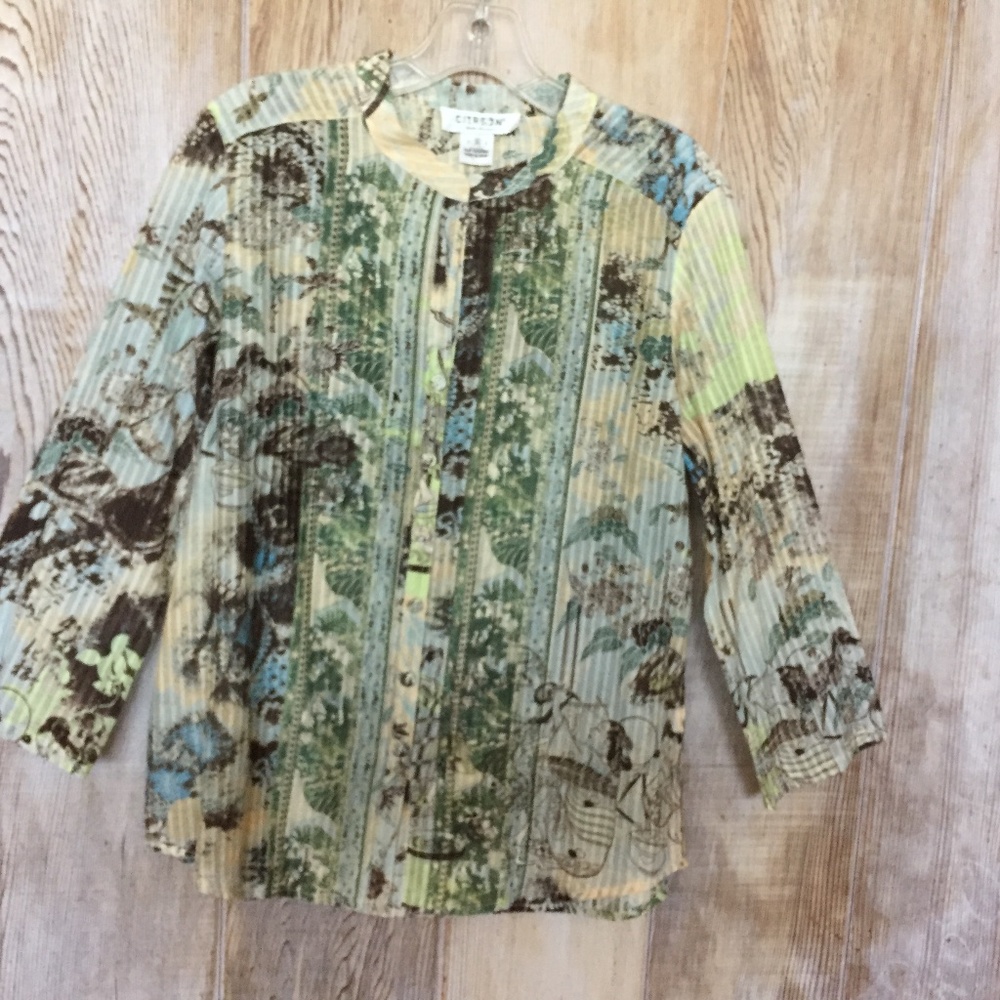 Citron of Santa Monica Silk/Cotton Jacket S